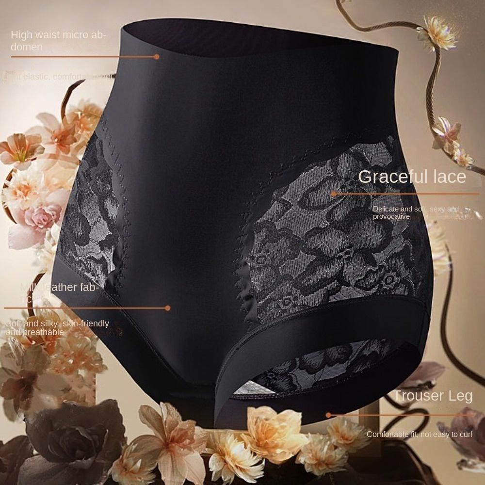 High Waist Butt Lifter Briefs Large Size Seamless Underpants Tummy Control Underwear Lady