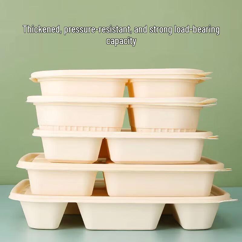 Biodegradable 5-Compartment Takeaway Meal Prep Containers