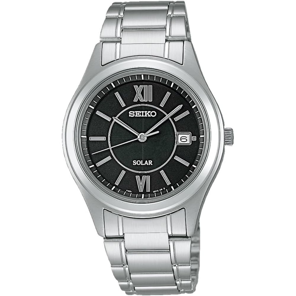 Seiko Solar Quartz Wristwatch SBPN061 Silver Men s 40mm