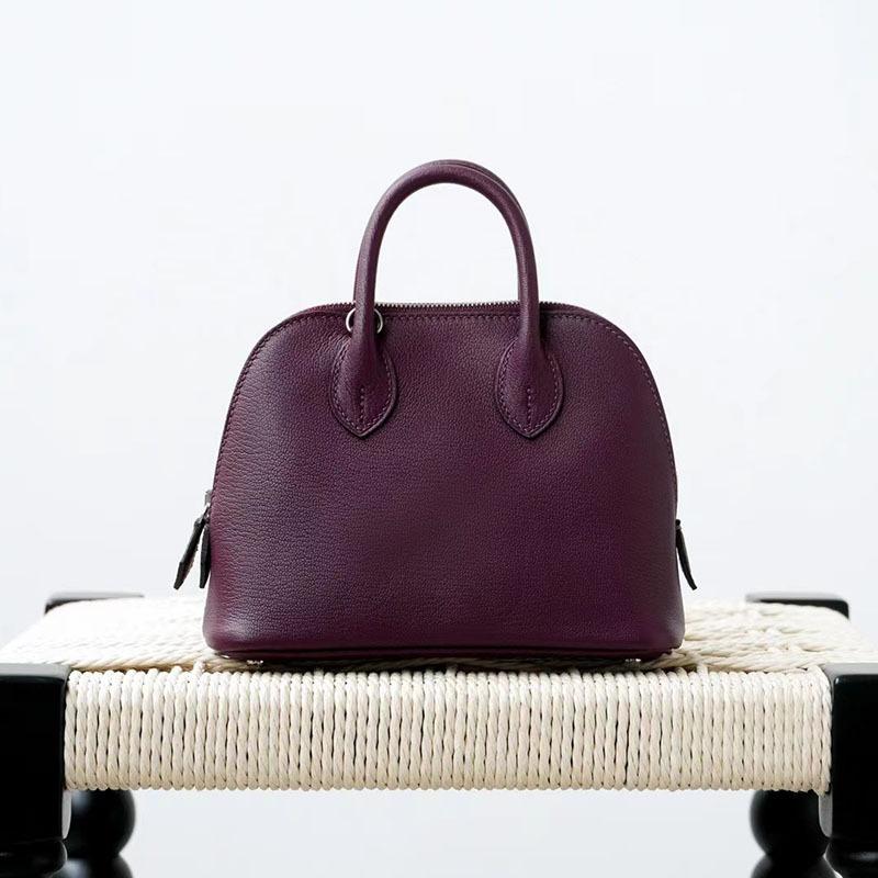 Gaoding Handmade Wax Thread Sheepskin Bowling Ball Mini 2025 New Eve Leather Shell Bag Shoulder Cross Shoulder