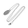 TIFFANY&Co. Return to TIFFANY & Co. oval tag Necklace Silver925 24.2g Women Used