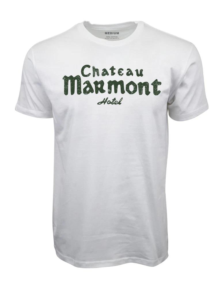 90s Chateau Hollywood Adult Short Sleeves T Shirt Logo Tee White S