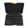 Robust 32Pcs Bolt Remover Kit with Adapters for Handling Stubborn For Rusted Bolts and Nuts Great for Home and Professional Use