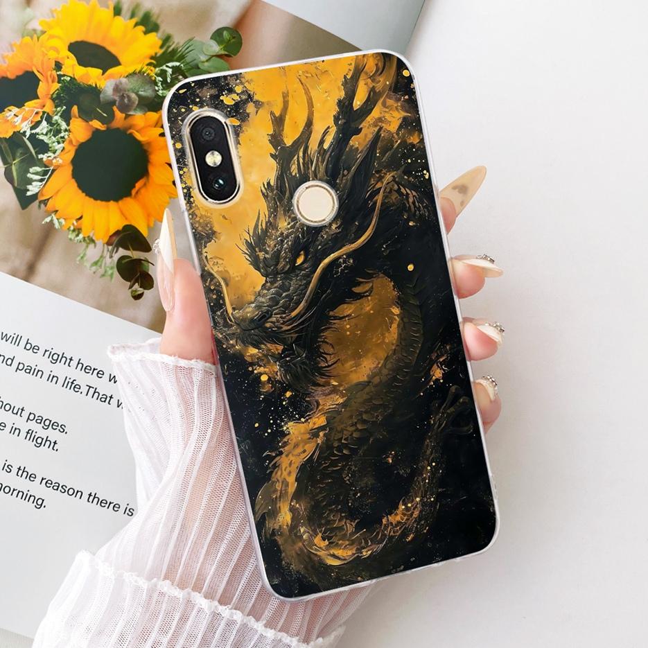 For Xiaomi Redmi Note 6 Pro Case Luxury Butterfly Tree Painted Cover Soft Silicone Case For Xiaomi Mi A2 Lite Redmi 6 Pro Fundas