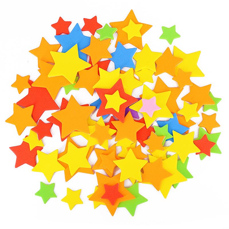 Bunte handgemachte DIY EVA Schwammaufkleber Kinderhandwerksmaterialien Selbstklebender 3D Aufkleber