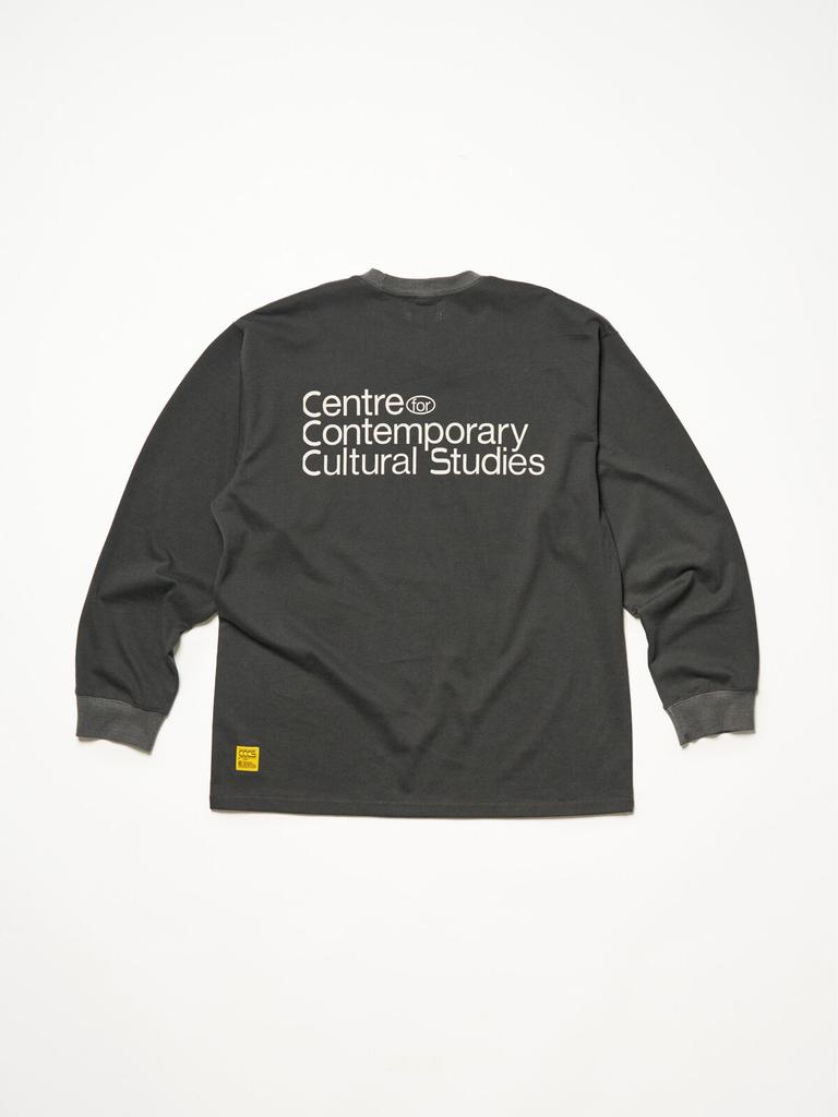 Ssississieseu Charcoal Neat Script L/S T-Shirt
