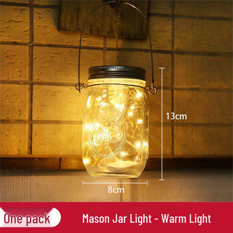 Waterproof Solar Hanging Garden Lights: Balcony Decoration & Outdoor Night Candle Lamps