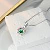 Hot Sale Carat White Diamond Round Necklace Simple Moissanite Microinlaid Zircon Clavicle Chain