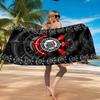 Sport Club Football Crest Printed Microfiber Beach Towel, Soft And Absorbent, Quick-Dry, Ideal for Summer Travel, Beach Essential, Swimming Pool