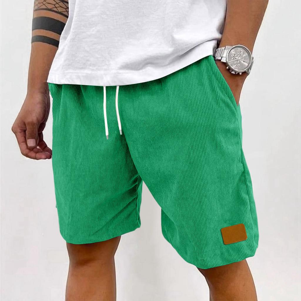 Mens Shorts Casual with Drawstring Waist Mens Cotton Shorts 5 Inch Inseam Shorts Men Comfortable Fit Mens Beach Shorts