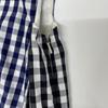Sportmax Authentic Japanese Gingham Check Sleeveless Flared Shirt Dress 38 Blue X Black X whiteUsed