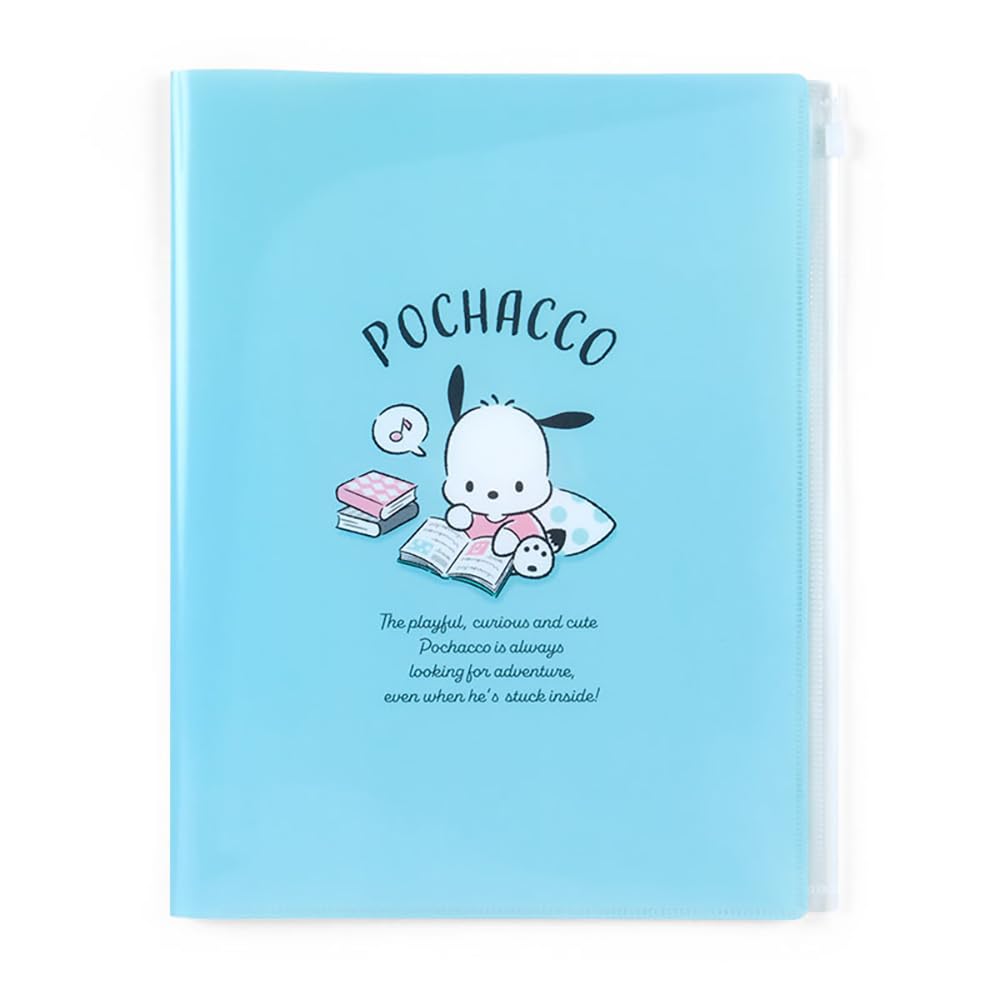 

Sanrio Pochacco Zippered Clear File 549801 6-Pocket