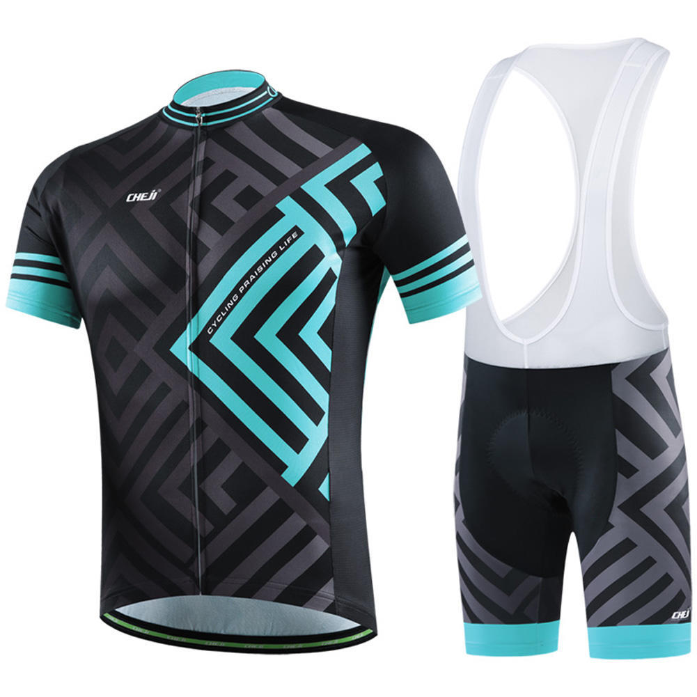 

2026 Summer Breathable MTB Road Ridding Wear for Men,Short Sleeve Cycling Jersey with Gel Padded Bib Shorts,Quick-dry Soft Mesh Clothing,Bicycle Wear 3XL