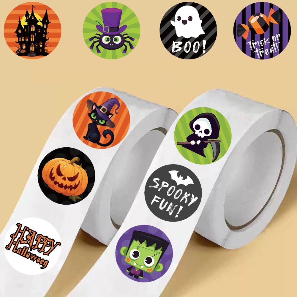 500/2500PCS Happy Halloween Rall Stickers Laptop Luggage Personalize Skateboard Casual Living Room Casual Home Harajuku Decals