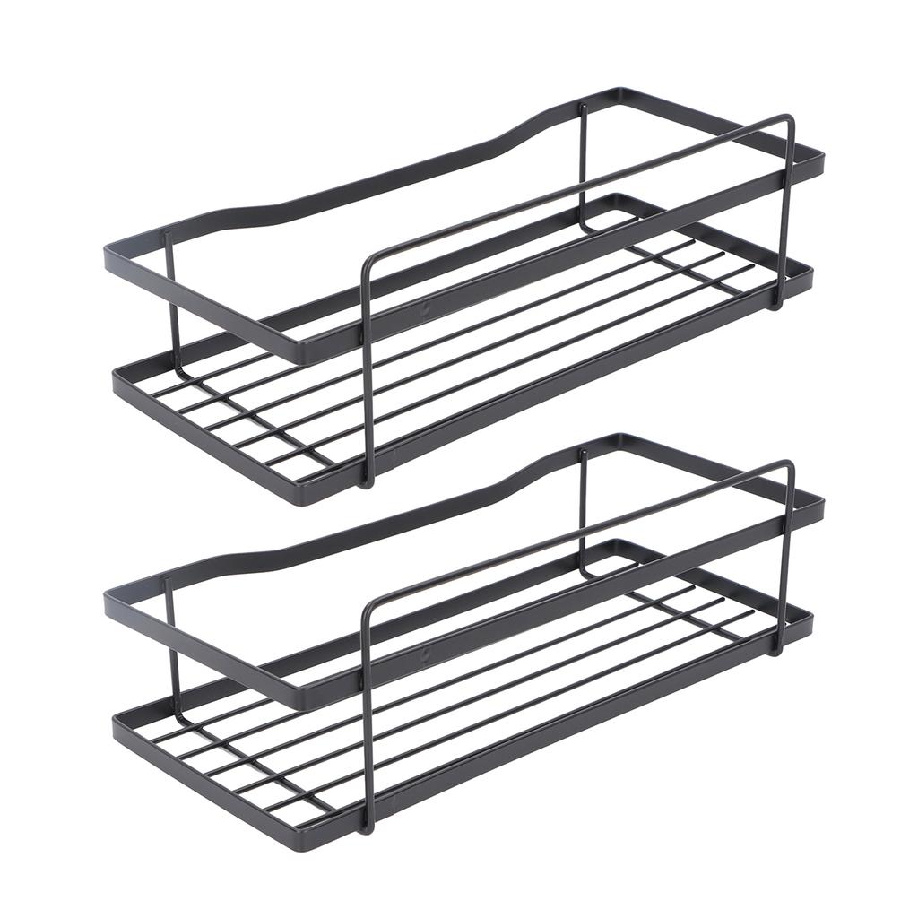 Badezimmer Wandorganizer Rostfrei Klebend Kohlenstoffstahl Duschablagen mit Haken für Toilette