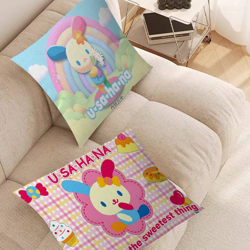 Cartoon U-USAHANA Cute Cushion Cover Inches Farmhouse Decor Home Throw Pillow Covers for Couch Decorations