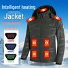 Smart Heated Hooded Jacket – Cold-Proof and Warm Cotton-Padded Windbreaker