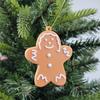 Gingerbread Man & Santa Claus Christmas Tree Ornaments Set - 12 Pieces, In Stock and Ready to Ship