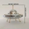 Creative Flying Saucer Disco Globe Ornament Light Reflection Color Mirror Ball Party Decoration Wedding Birthday Home Ornament