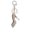 Fashion Crystal High Heel Rhinestone Keychain Shoe Charm Handbag Car Keys Holder Pendant Keyring