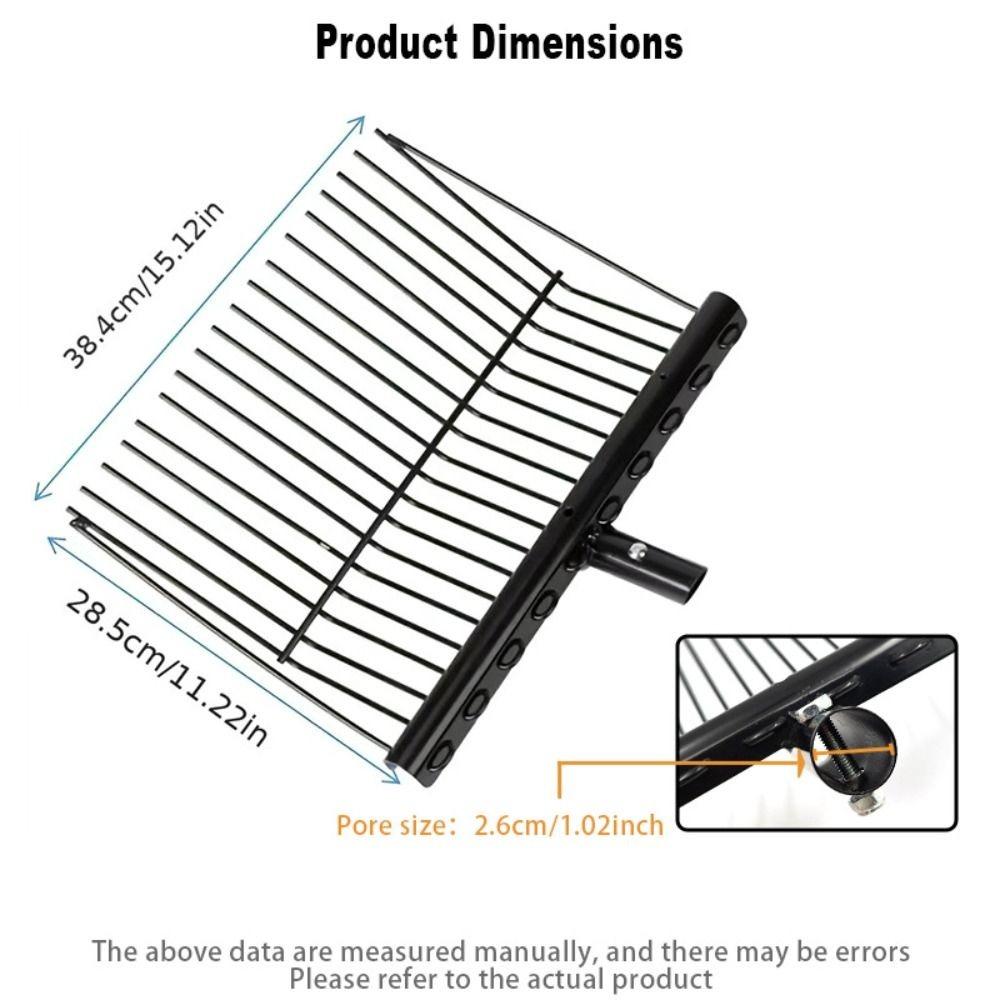 Stable Livestock Hay Fork Heavy Duty Stable Manure Rake Garden Rake Tool Garden Leaf Rake  Barn