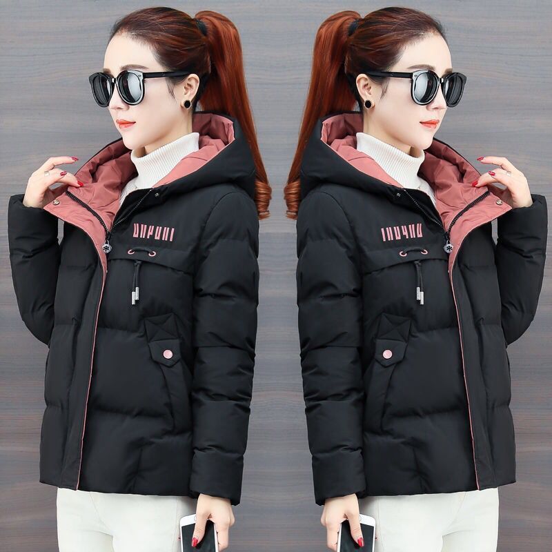 

Зимняя куртка женская парка с капюшоном толстая на пуху парка короткое пальто приталенная теплая верхняя одежда XXL
