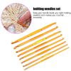 8pcs Double Ended Design Crochet Knitting Needle Set Tunisian Crochet Hooks  For Knitting Craft