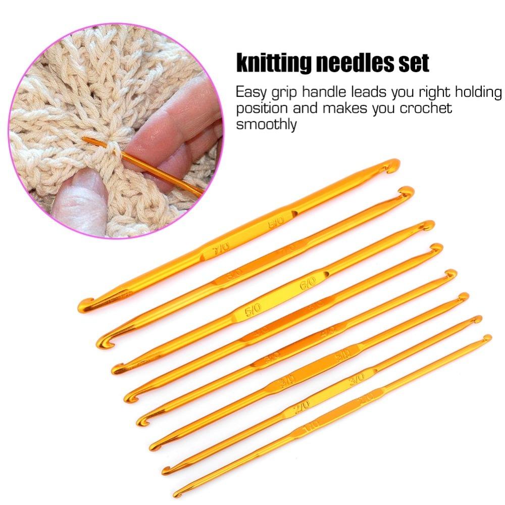 8pcs Double Ended Design Crochet Knitting Needle Set Tunisian Crochet Hooks For Knitting Craft