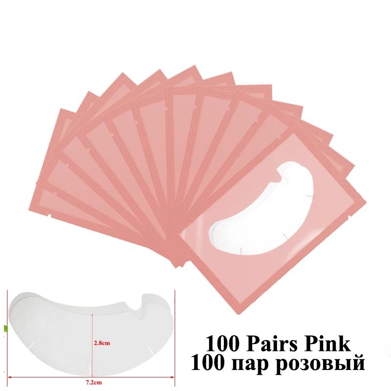 50pairs U Shape Eyelash Pads Grafted Lash Hydrogels Tips Sticker Makeup Tools Gel Patches Under Eye Pads for Eyelash Extension