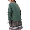 adidas Sweatshirt à col rond et manches longues rayures sportives rétro épais doublé polaire pour femme FW24 HM1930
