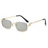 Small Sun Glasses Narrow Shades Eyewear Vintage Square Sunglasses  Unisex
