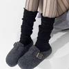 Y2K Knitted Foot Cover Hollow Out Women Leg Warmers Simple Mid-tube Sock  Home Wear