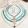 New Eye Element Pendant Necklace Bohemian Exquisite New Collarbone Chain Degree