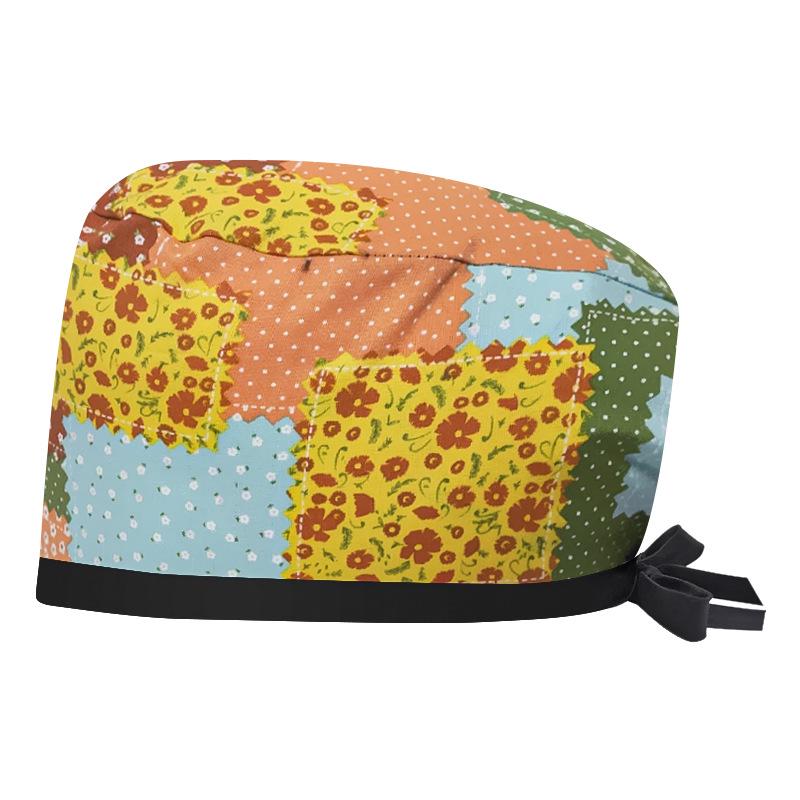 Women's Cotton Surgical Cap - Tie-up Medical, Dental, Salon, and Chemotherapy Head Coverings