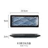 Ceramic Stripe Sushi Dishes Hotel Restaurant Tableware 9 Inch Rectangular Sashimi Dessert
