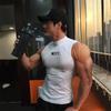 Muscleguys Nueva Camiseta sin Mangas Transpirable Cómoda Ajustada Ropa de Entrenamiento Camiseta Deportiva para Correr Tops sin Mangas
