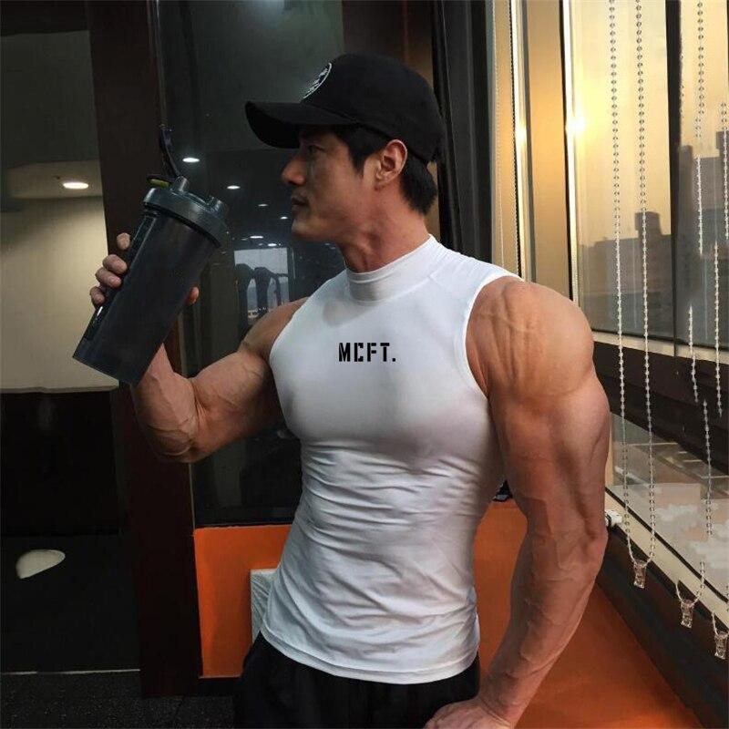Muscleguys Neues atmungsaktives, bequemes Singlet Tight Workout Wear Running Sport T-Shirt Tank Tops