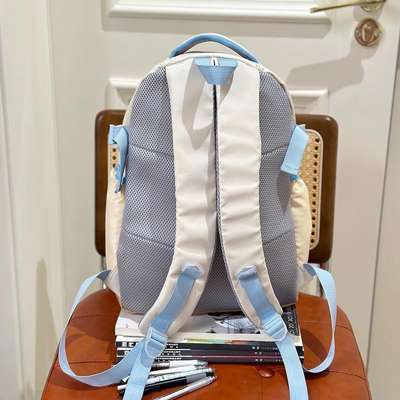 New College Style Cute Niche Design Schoolbag Japanese Contrasting Color Dopamine Backpack Small Fresh Backpack