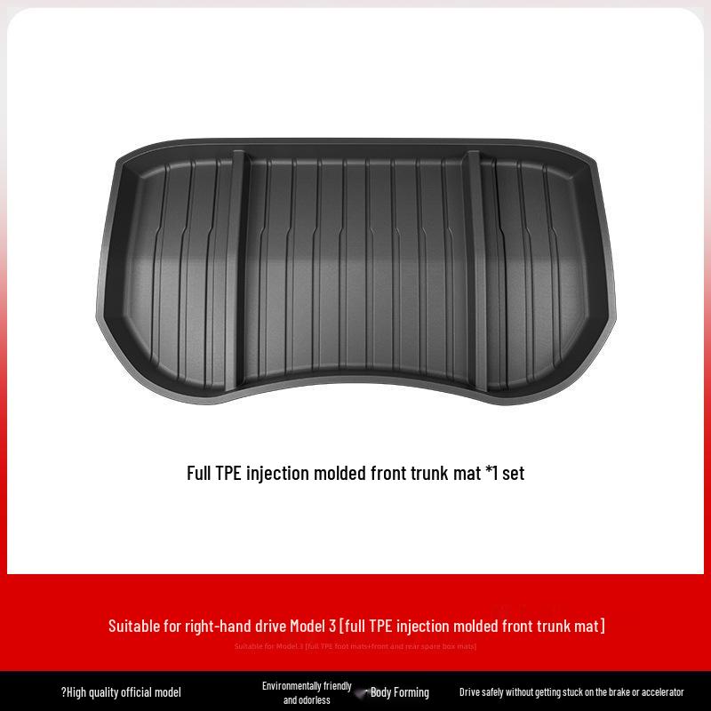 23 Tesla Model 3/Y Right-Hand Drive All-Weather TPE Floor Mats