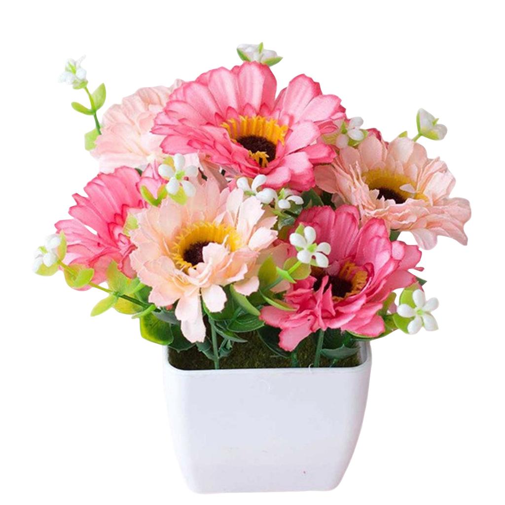 Decorative Chrysanthemum Potted Plants, Artificial Sunset Chrysanthemum, Artificial Outdoor Sunset Chrysanthemum, Artificial Sunset Mums