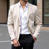 Men Slim Fit Single Breasted Solid Color Long Sleeve Casual Blazer