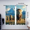 2pc    Drapes Lion and Pride Machine Washable Polyester  Without Electricity Festive Wall Decor Suitable for Holiday Decorations