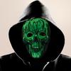 3D Skull Face Guard Glow In The Dark Lightweight EVA Fabric Realistic Design Halloween Headpiece Makeup Apparel Props