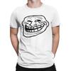 Creative Troll Face Memes Funny T-Shirt for Men Round Neck 100% Cotton T Shirt Comic Humor Short Sleeve Tees Printed Clothing