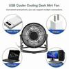 Desk Fan Usb , Usb Portable Mini Fan2.7 Ft Usb Cablepersonal Metal Table
