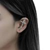 Punk Gothic Crosses Design Earrings Alloy Studs For Sensitive Ears Black Metal Jewelry Perfect For Alternative Style And Daily Use