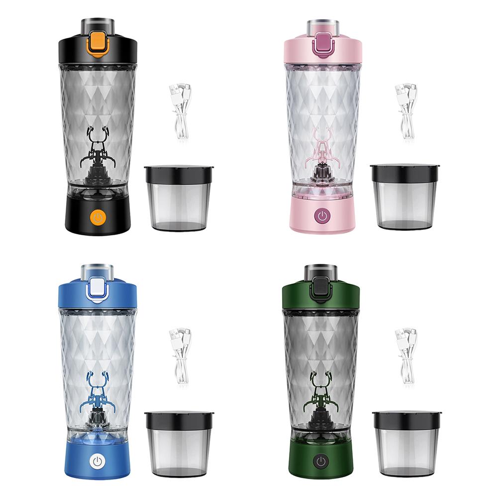 22oz/650ml Electric Automatic Protein Shake Mixer Portable Shaker Cups Water Drink Mixer Bottles Portable Bottles for Gym Sport