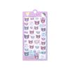 Genuine Kawaii Kuromi 3d Embossed Fun Stickers Cute Crystal Diy Phone Case Decoration Stickers Student Account Stickers Gifts