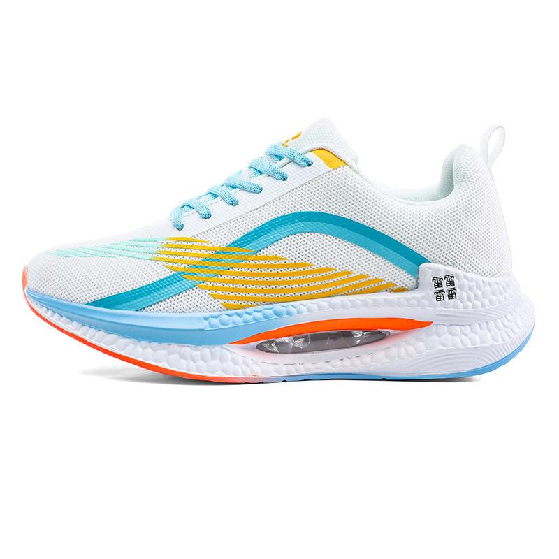 Live stream popular couple sports shoes men's shoes shock-absorbing fly-woven lightweight air cushion popcorn youth sports running shoes