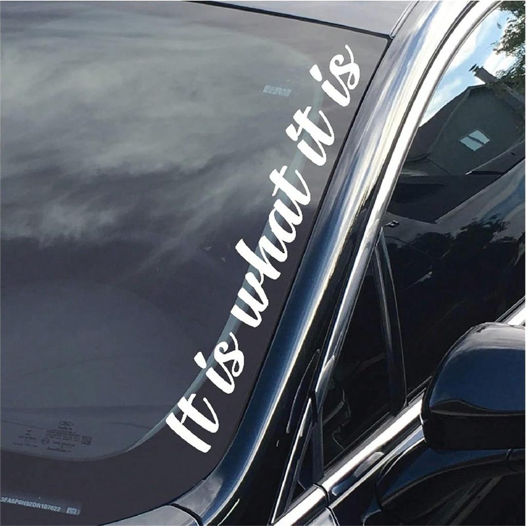Premium Quality Side Windshield Banner Decal Sticker - 20 Inch - Enhance Your Car's Style and Visibility